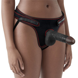 LoveToy Gode ceinture Easy Strap-On 12 x 3.7 cm Marron